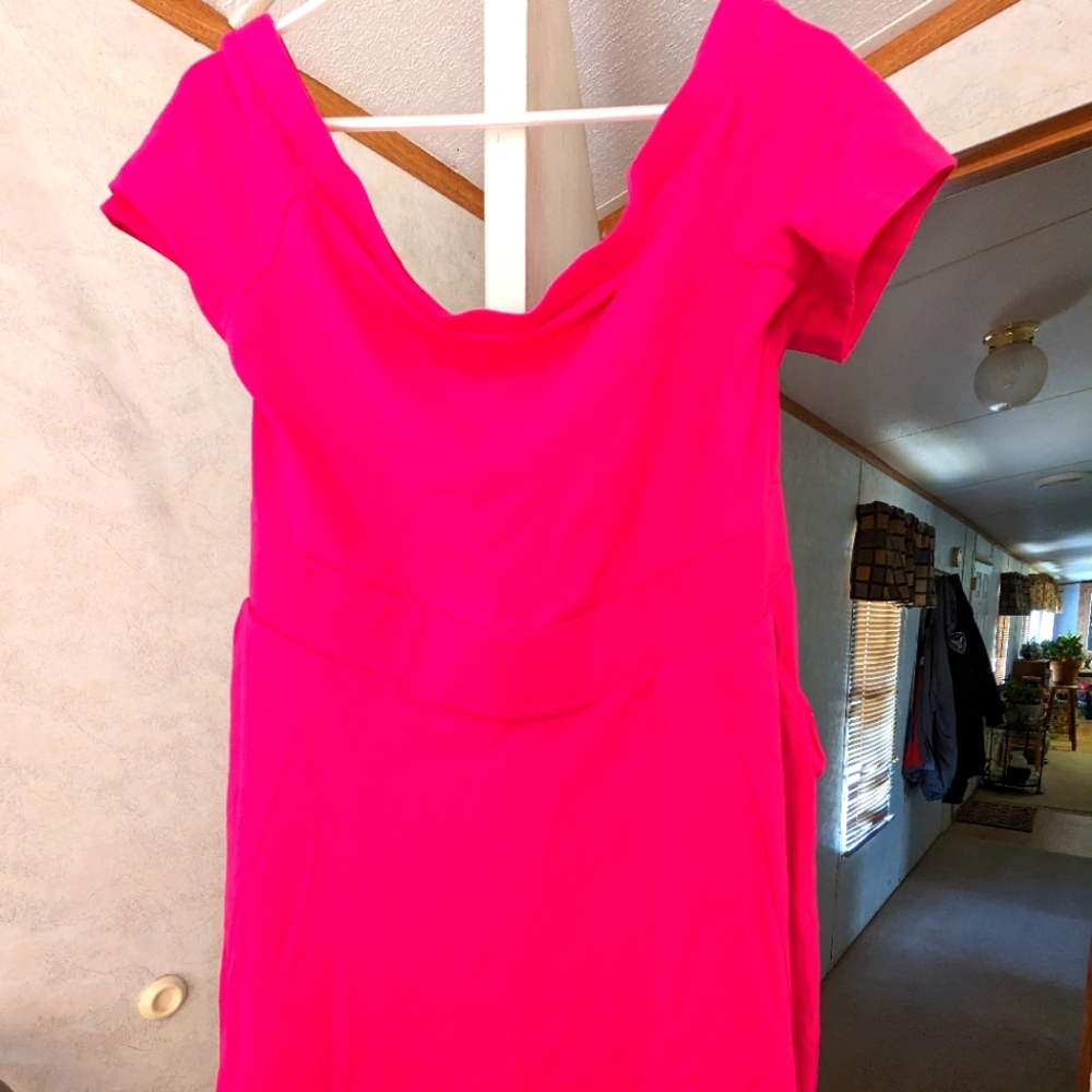 Off shoulder skater dress